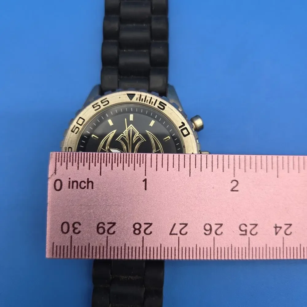 Star Wars Rebel Alliance Watch Men 40mm Brass Tone Black Accutime New Battery